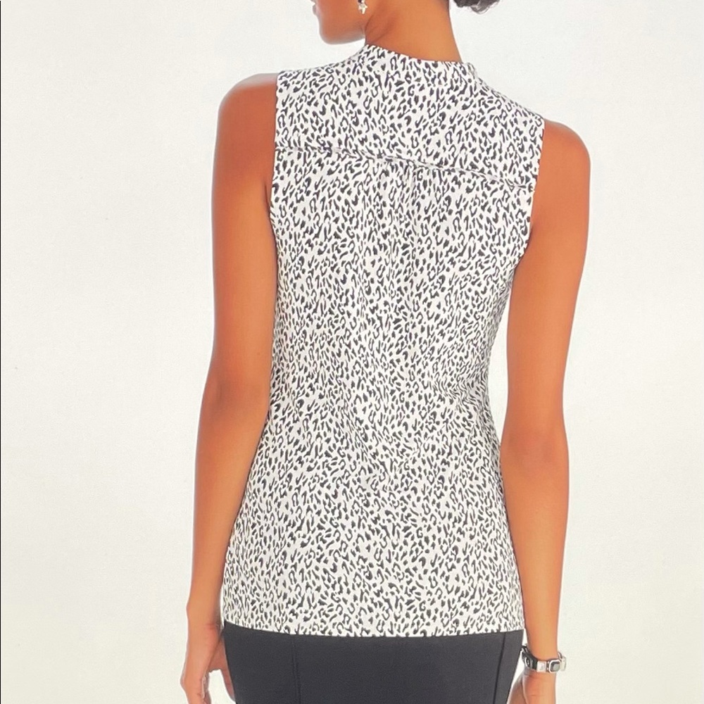 WHBM Leopard Sleeveless Top Size Small - Picture 2 of 16